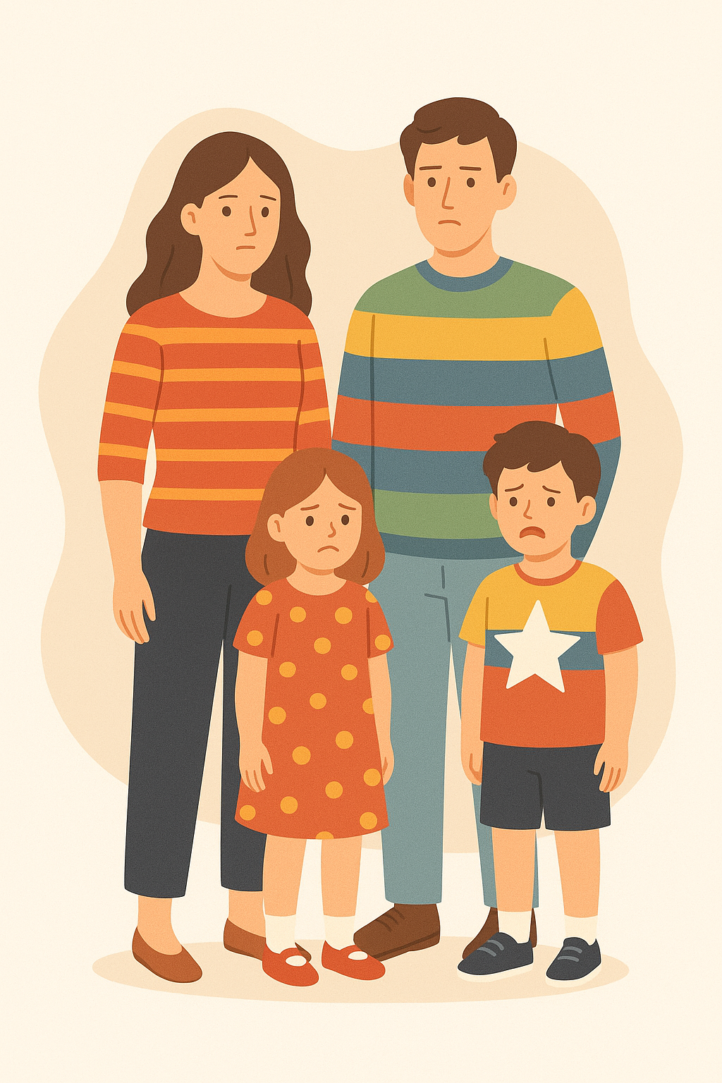 illustration famille tenue à eviter