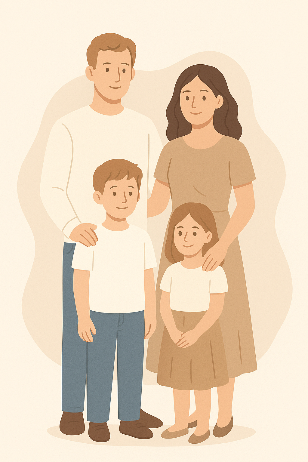 Illustration tenue famille